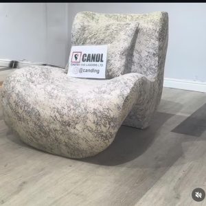 Accent chair made with French velvet