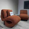 Burnt orange accent chair