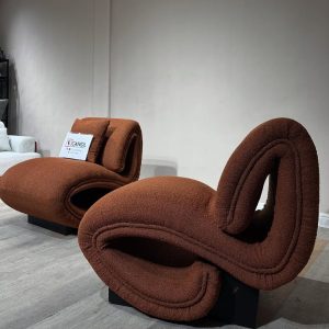 Burnt orange accent chair