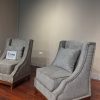 Light grey accent chair
