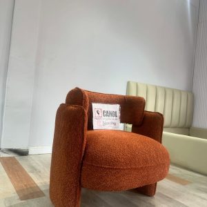 Burnt orange accent chair