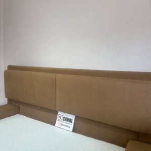 Bedframe made with high quality matte fabric