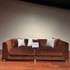 Brown 4 seater sofa