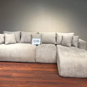 Sectional sofa in premium boucle fabric