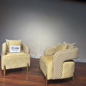 Two-tone accent chair