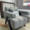 Custom-made plush accent chair