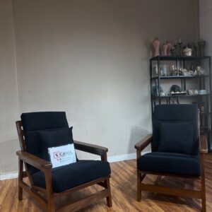 Full-sized wooden accent chair