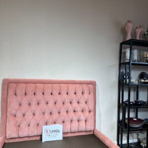 Bed frame with premium Murano fabic