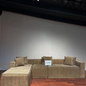 Dark beige sectional sofa
