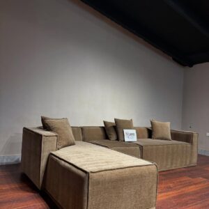 Dark beige sectional sofa