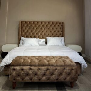 6 by 6 bedframe with ottoman storage